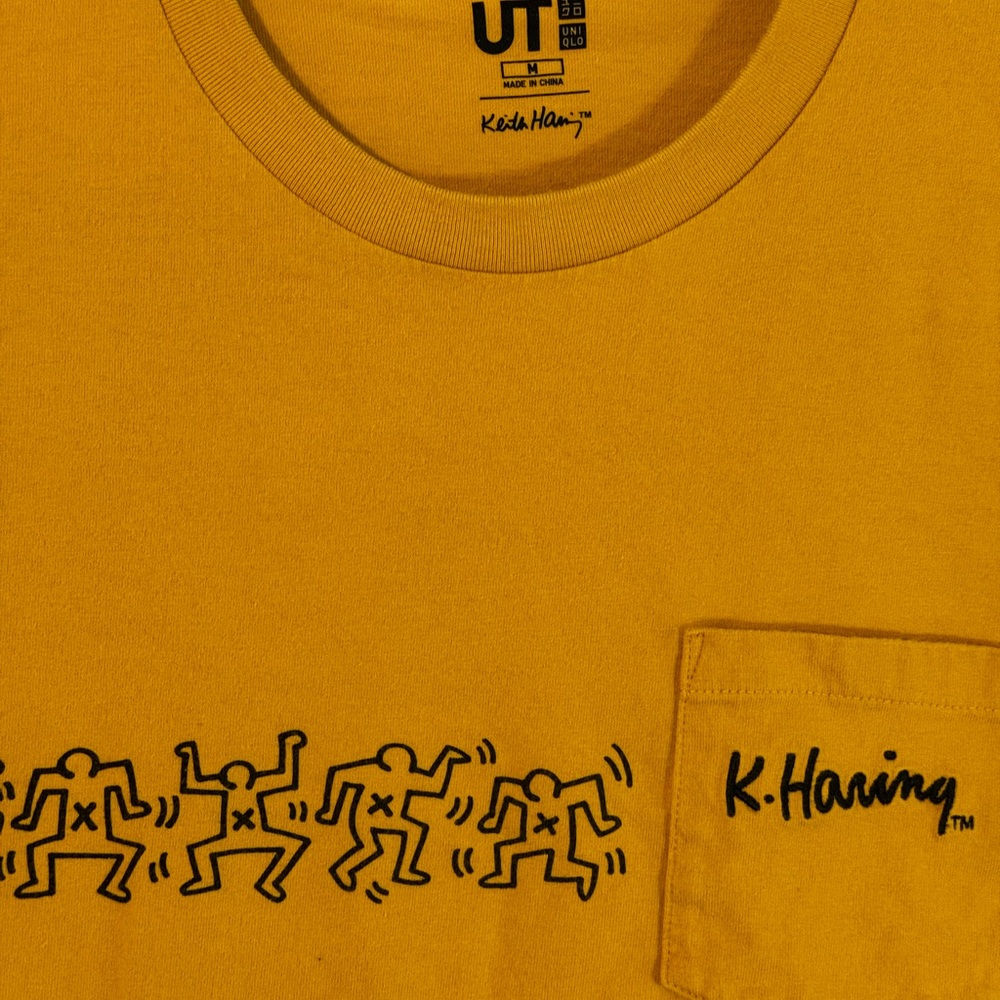 Uniqlo UT Yellow T-Shirt with K. Haring Design